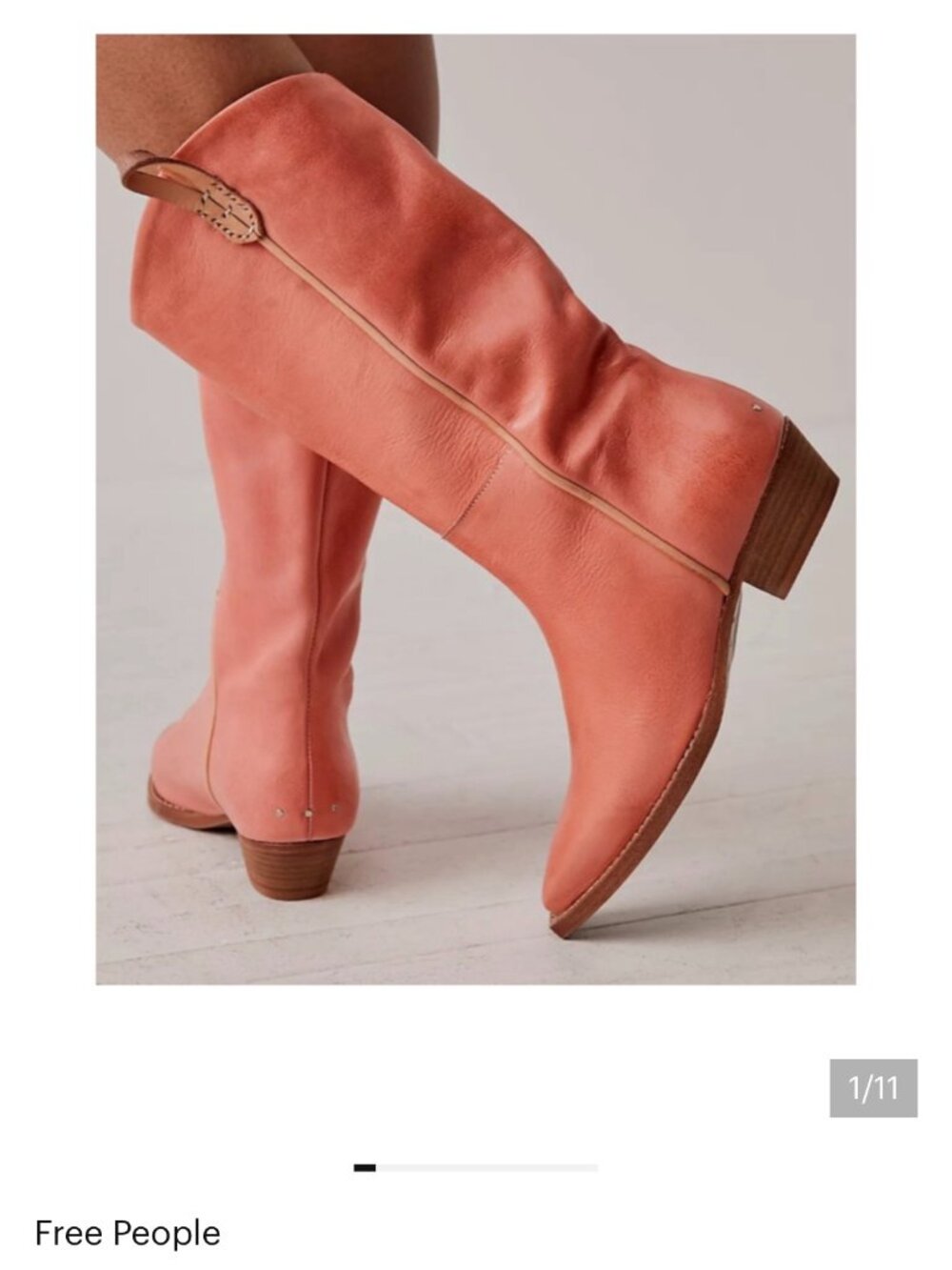 new WE THE FREE montage tall boots 38 peachy pink